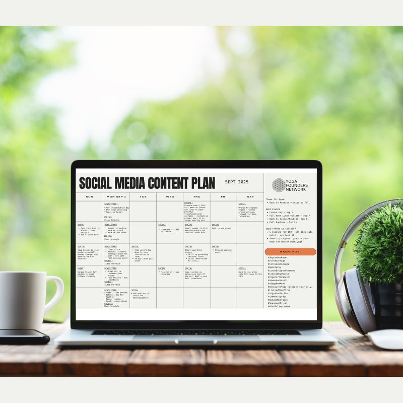 Social media calendar